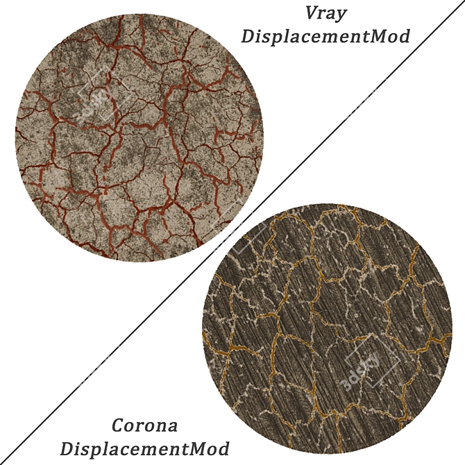 Round Carpets Set: Versatile 3D Rug Collection 3D model image 2