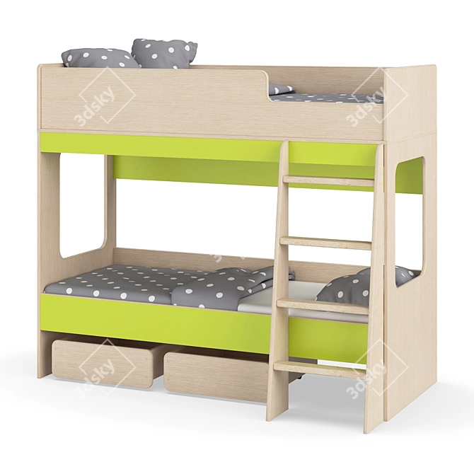 Legenda K38 Modular Children's Bed 3D model image 2