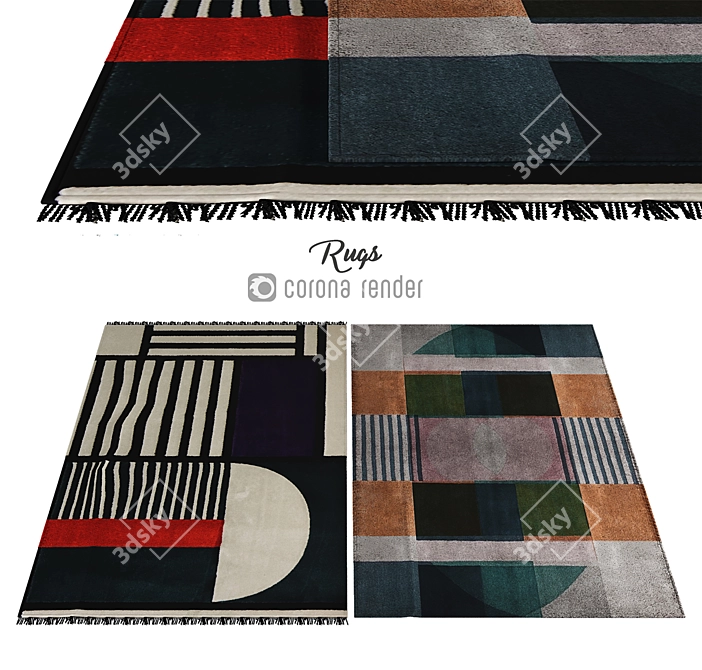 Soft and Stylish Carpets for Your Home 3D model image 1