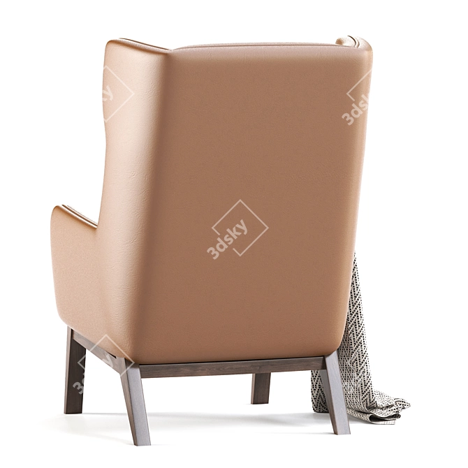 Ryder Leather Chair: Elegant Comfort for your Space 3D model image 4