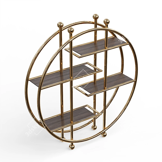 Mezzo Golson Bookcase - Sleek and Functional 3D model image 3