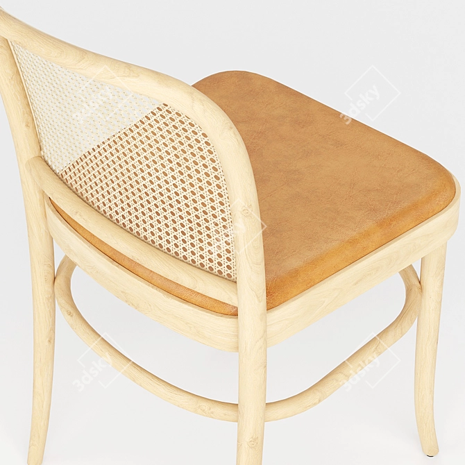 Vintage Hoffmann Chair No. 811 3D model image 3