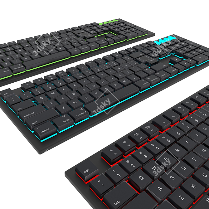 Advanced 2015 Keyboard 3D model image 2