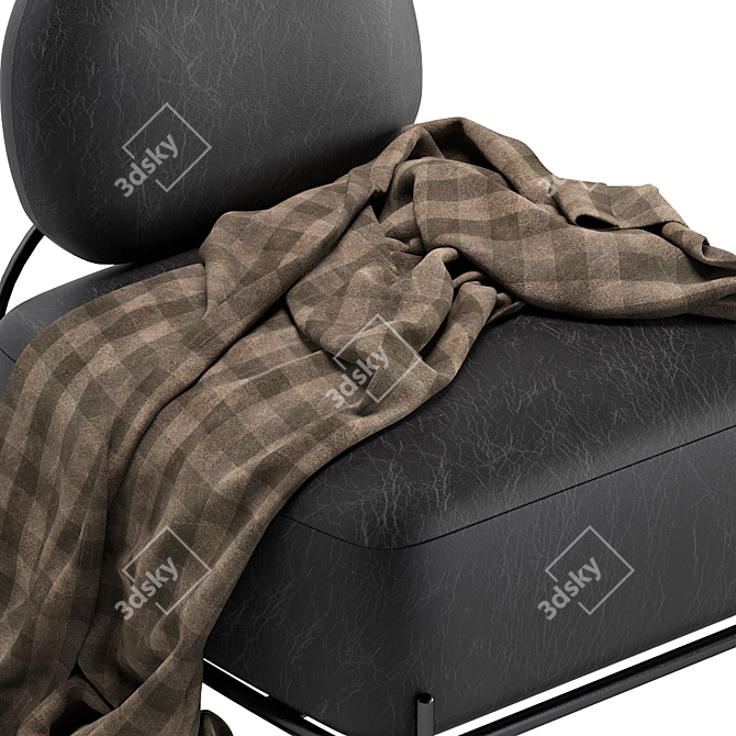 Luxury Leather Armchair: Pawai 3D model image 2