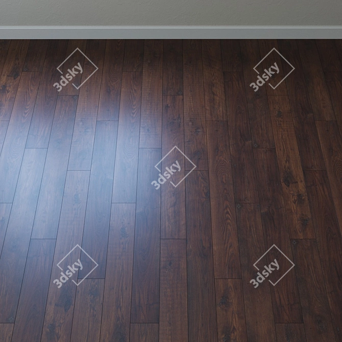 Rustic Chestnut Solid Parquet 3D model image 2