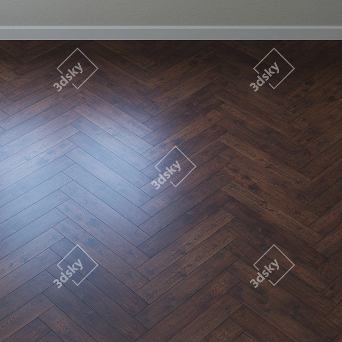 Rustic Chestnut Solid Parquet 3D model image 3