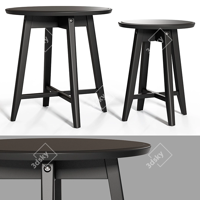 Modern Set of Kragsta Tables - Sleek and Stylish 3D model image 1