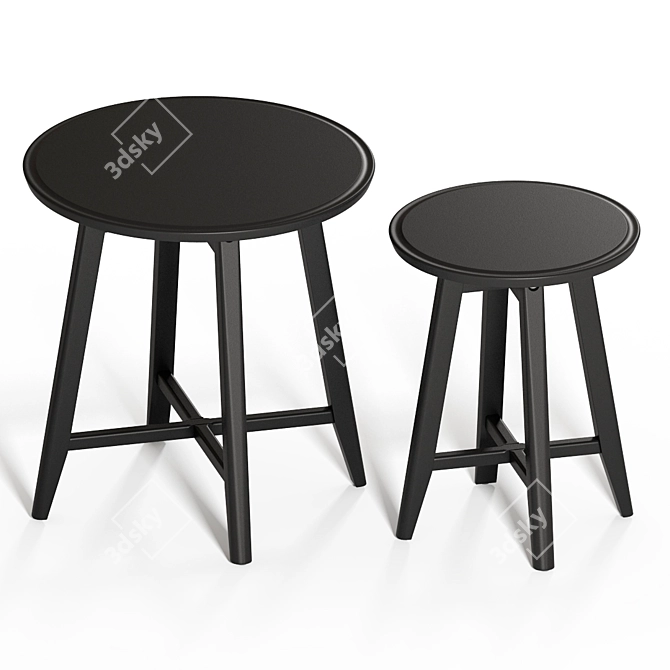 Modern Set of Kragsta Tables - Sleek and Stylish 3D model image 4