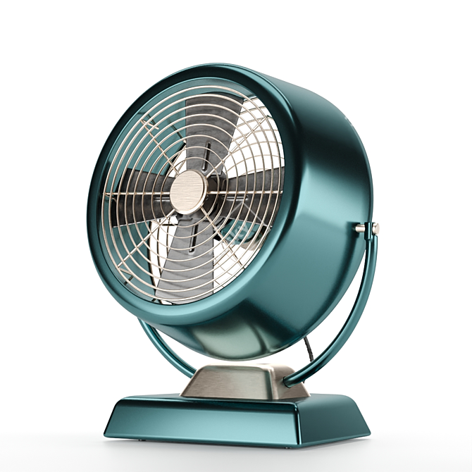 Retro-Inspired Air Circulator 3D model image 1