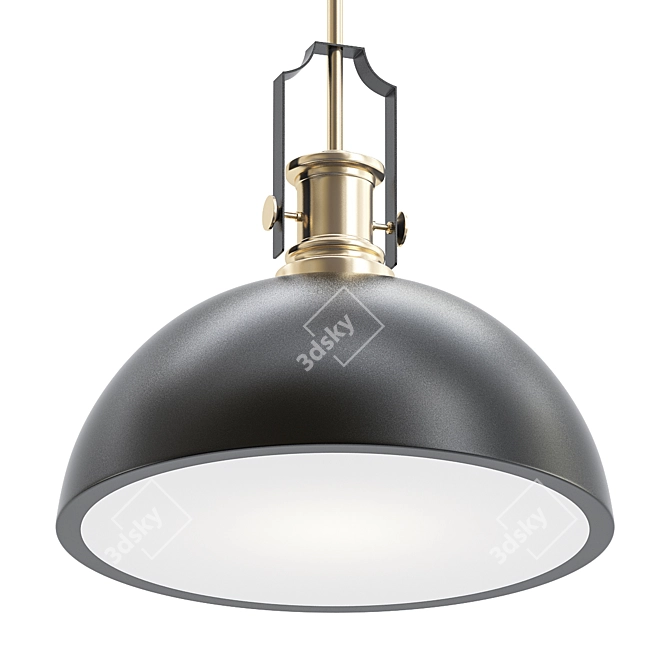 Elegant Melange Pendant Light 3D model image 1