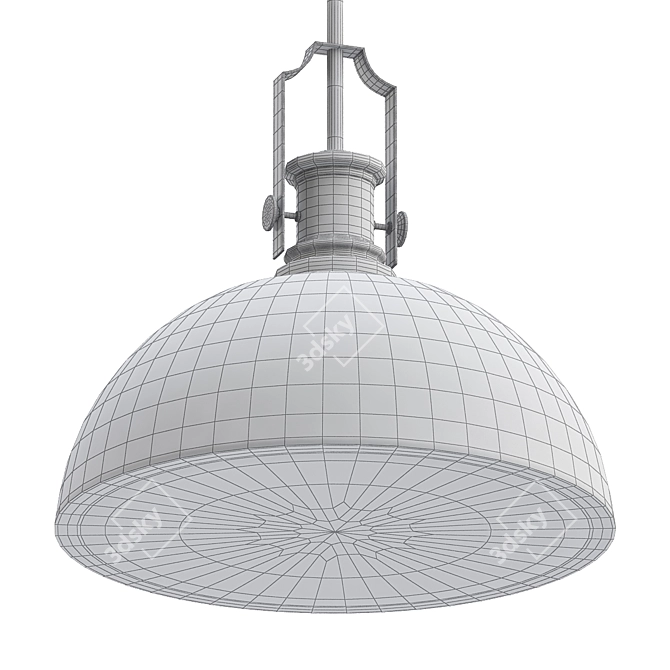 Elegant Melange Pendant Light 3D model image 2