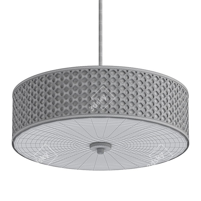 Bellevue 3-Light Pendant 3D model image 2