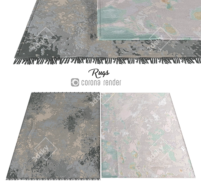 Versatile Poly-blend Carpets 3D model image 1