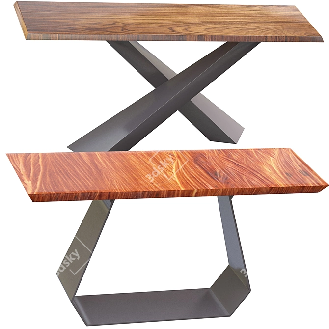 Amond Console: Stylish and Space-Saving 3D model image 6