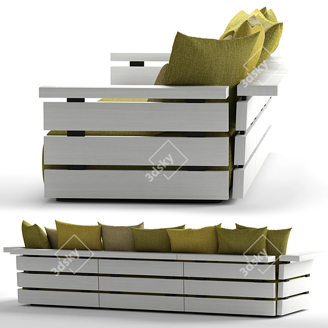 Ontario Sofa: Comfort Redefined 3D model image 2