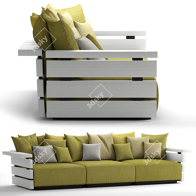 Ontario Sofa: Comfort Redefined 3D model image 3