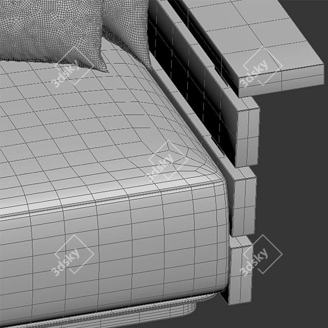 Ontario Sofa: Comfort Redefined 3D model image 4