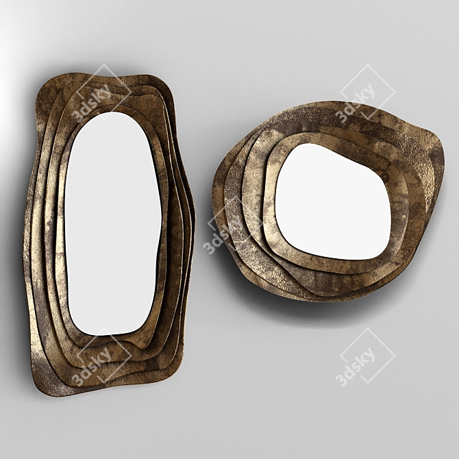 Reflections of Elegance: Kumi Mirror 3D model image 5