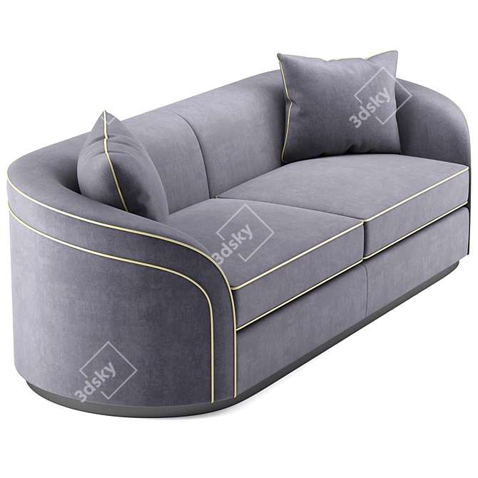 Anderson Luxury Sofa & Chair 3D model image 2