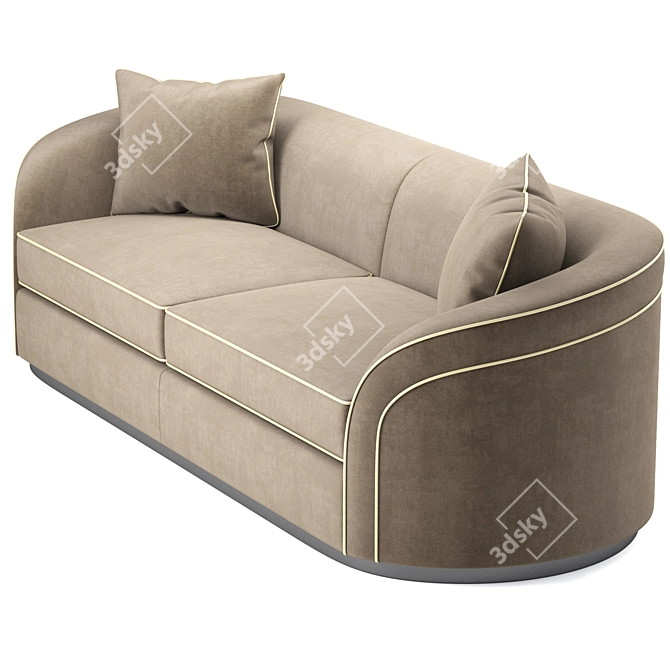 Anderson Luxury Sofa & Chair 3D model image 3