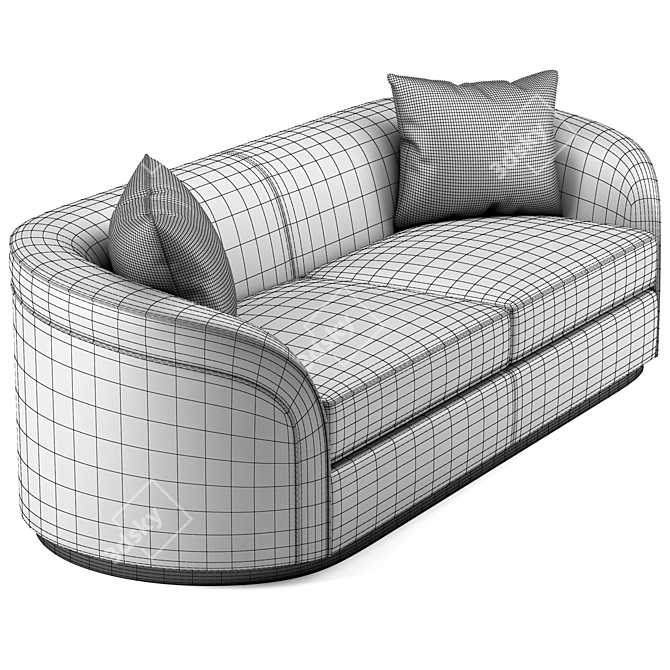 Anderson Luxury Sofa & Chair 3D model image 5