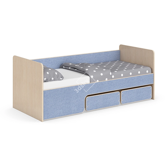 Modular Children's Bed - Legenda K40A 3D model image 1