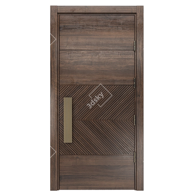 Lecate Sliced Walnut Door 3D model image 3