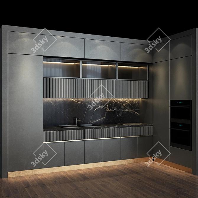 Complete Kitchen Set 53: Modern & Functional 3D model image 1