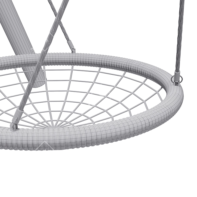 Richter Cradle Nest: The Ultimate Outdoor Swing! 3D model image 4