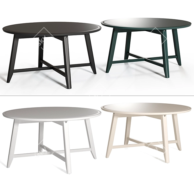 Modern Minimalist Coffee Table 3D model image 2