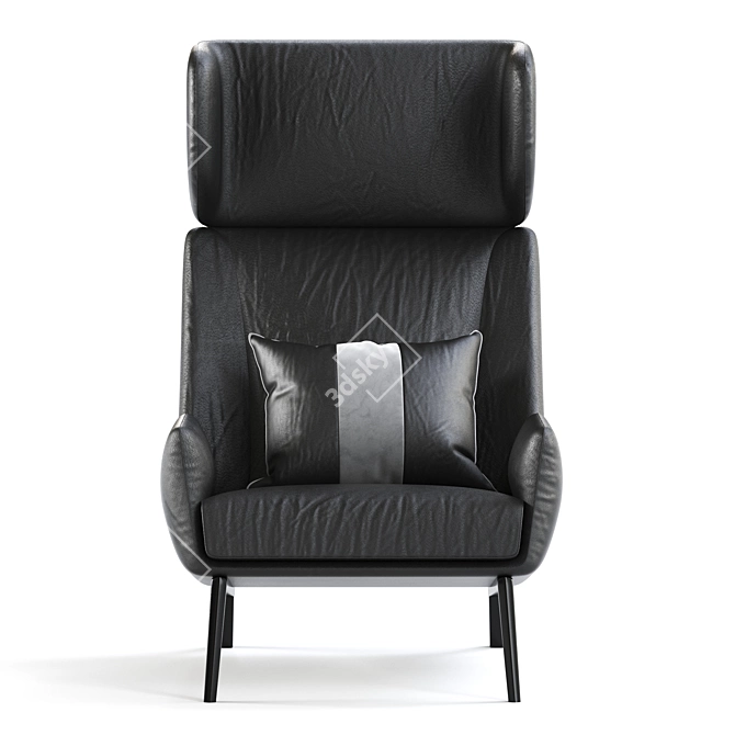 Elegant Hermann Armchair: Modern Design 3D model image 2