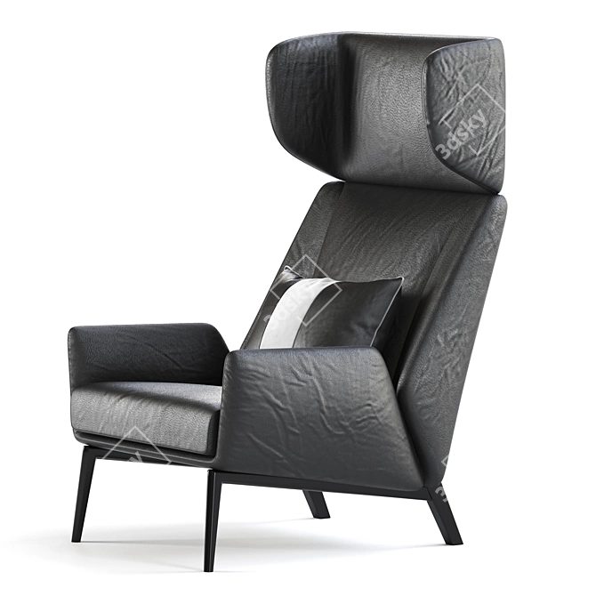 Elegant Hermann Armchair: Modern Design 3D model image 3