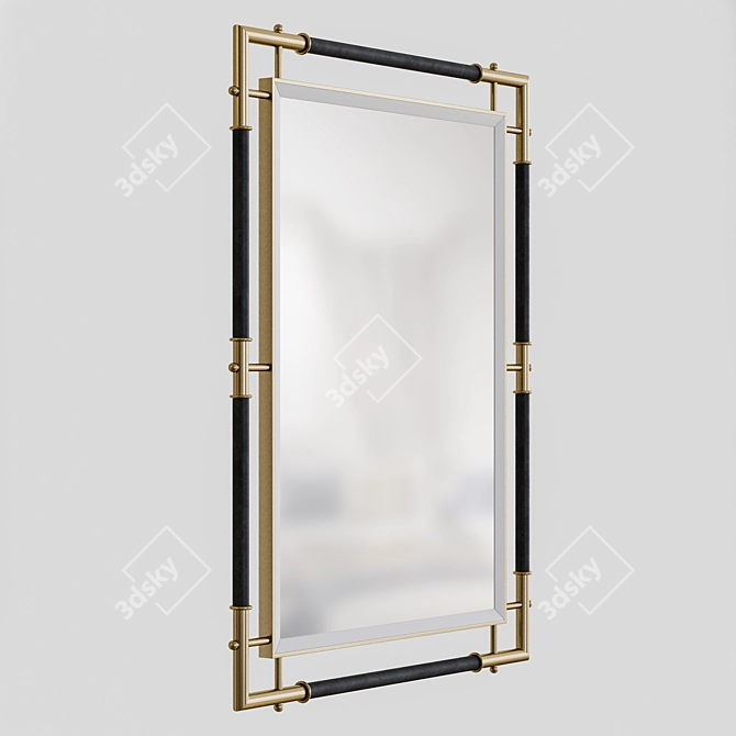 Atlanta Brass Mirror 3D model image 2