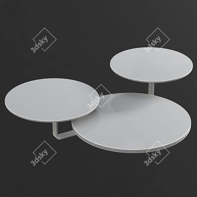 Elegant Tiago Coffee Table 3D model image 2