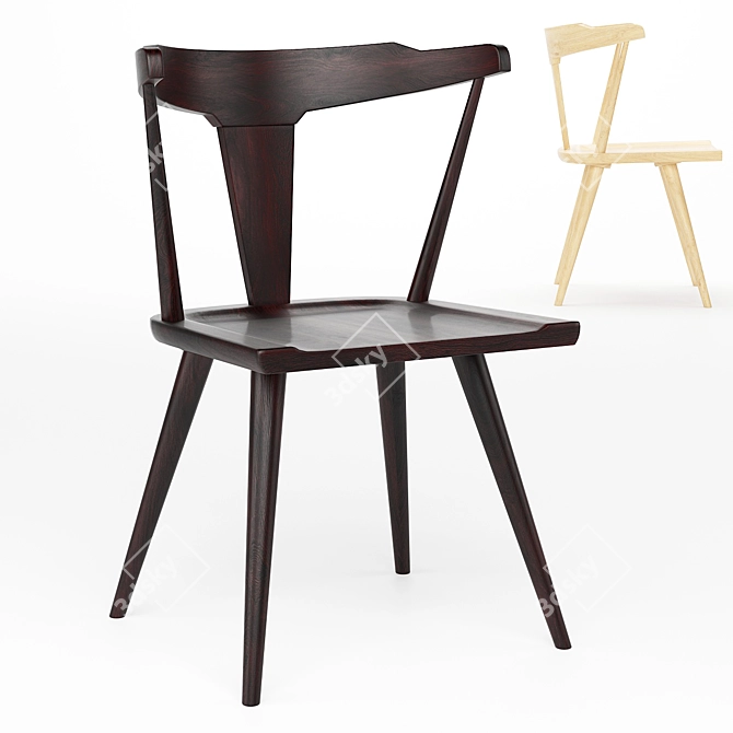 Modern Ruthie Dining Chair 3D model image 1