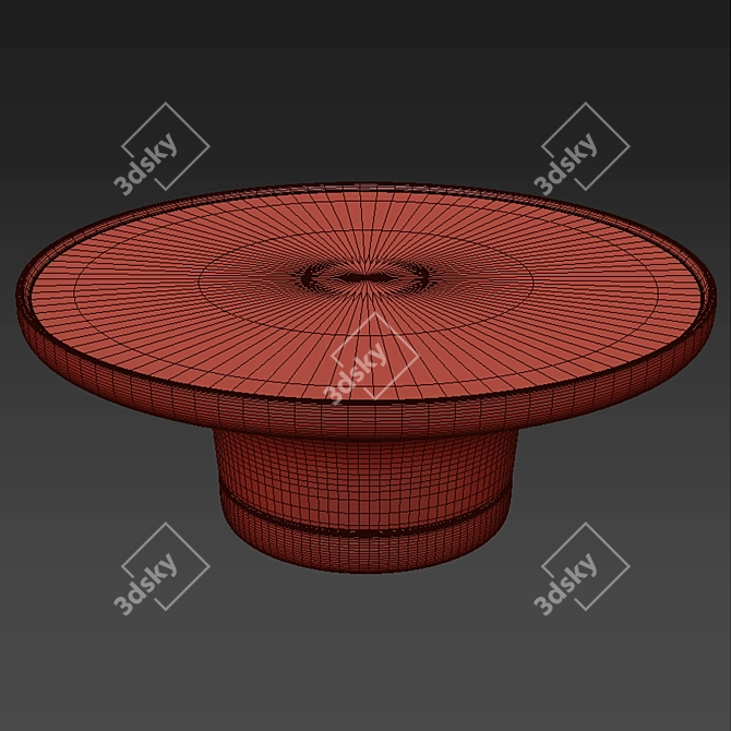 Minimalist Scandinavian Coffee Table 3D model image 3