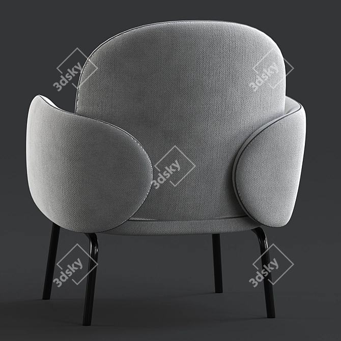 Shaftsbury 20 Armchair: Modern Comfort at its Finest 3D model image 4