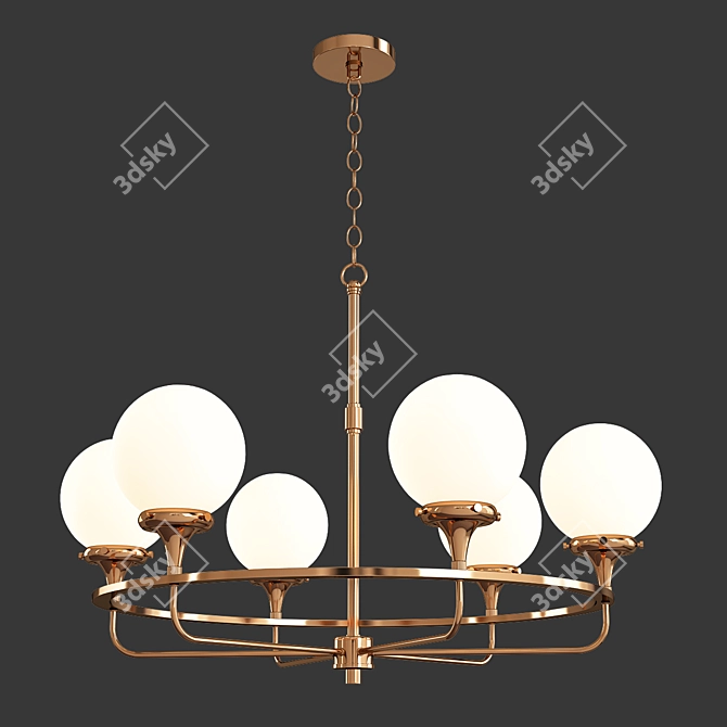 Luxury Beverly Hills Chandelier 3D model image 1