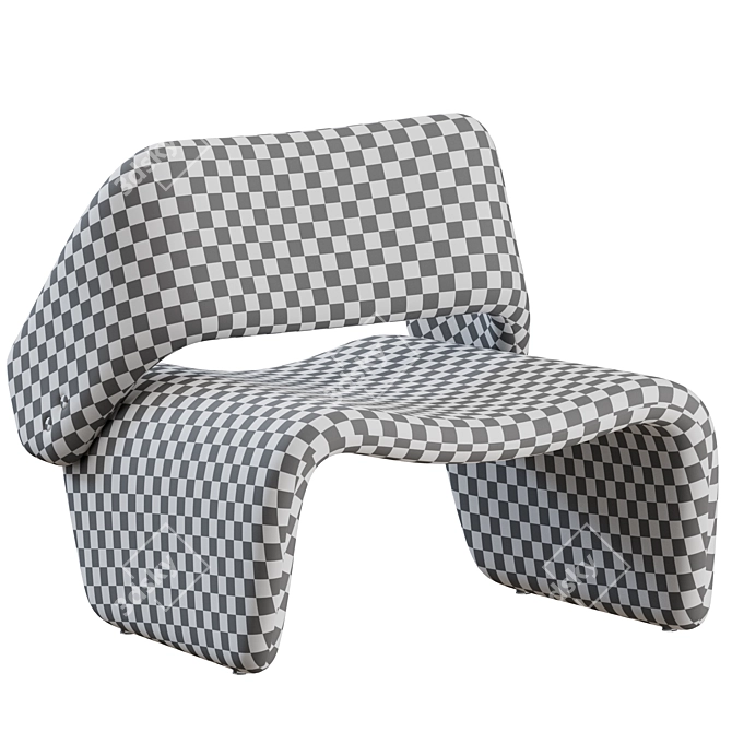 Espasso Ondine Lounge Chair: Stylish and Comfortable 3D model image 3