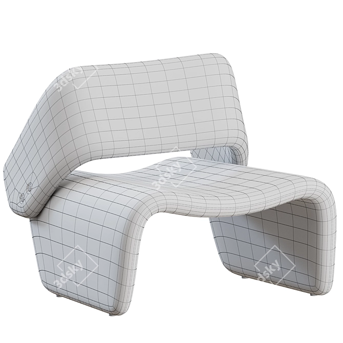 Espasso Ondine Lounge Chair: Stylish and Comfortable 3D model image 4