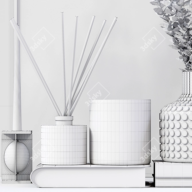 Elegant Home Decor Set 3D model image 1