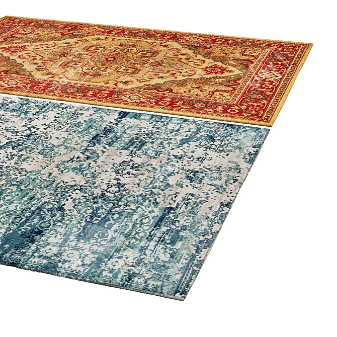 Vibrant Polys Rug - 3,888 Colors 3D model image 2