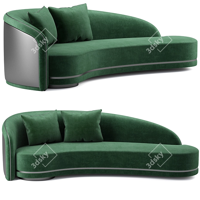 Mouna: Premium Sofa and Chair 3D model image 2