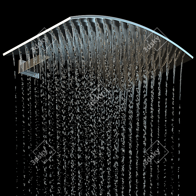 Eco-Friendly Double Walk Rain Shower 3D model image 2