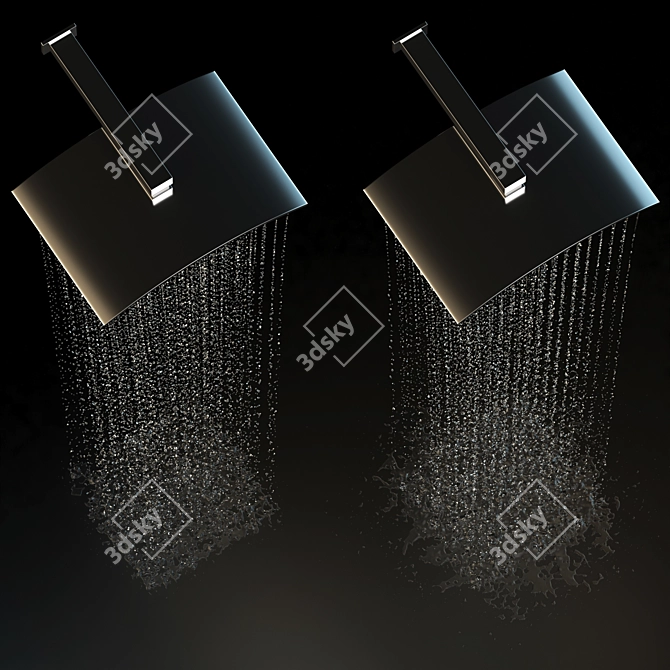 Eco-Friendly Double Walk Rain Shower 3D model image 3