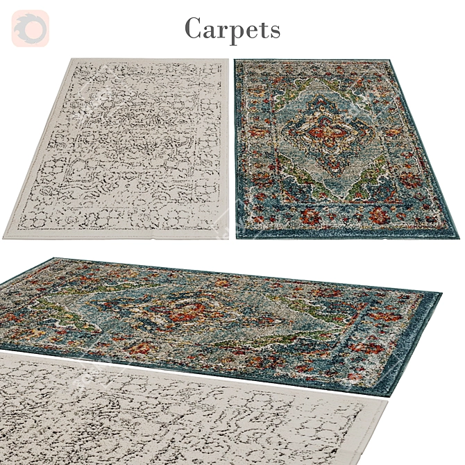 Premium Rug 247: Luxurious and Versatile 3D model image 1