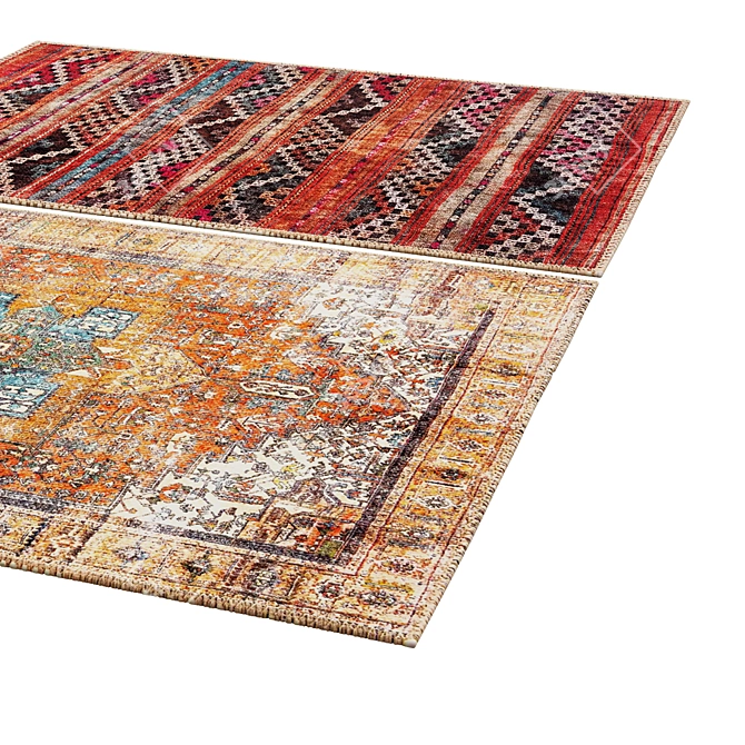 Elegant Poly Rug - 249 3D model image 2