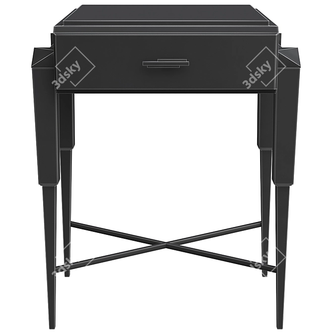 Sleek Spear Side Table 3D model image 2