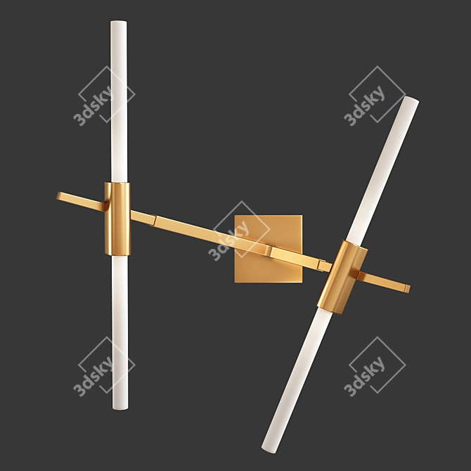 Modern Agnes Wall Sconce 3D model image 1