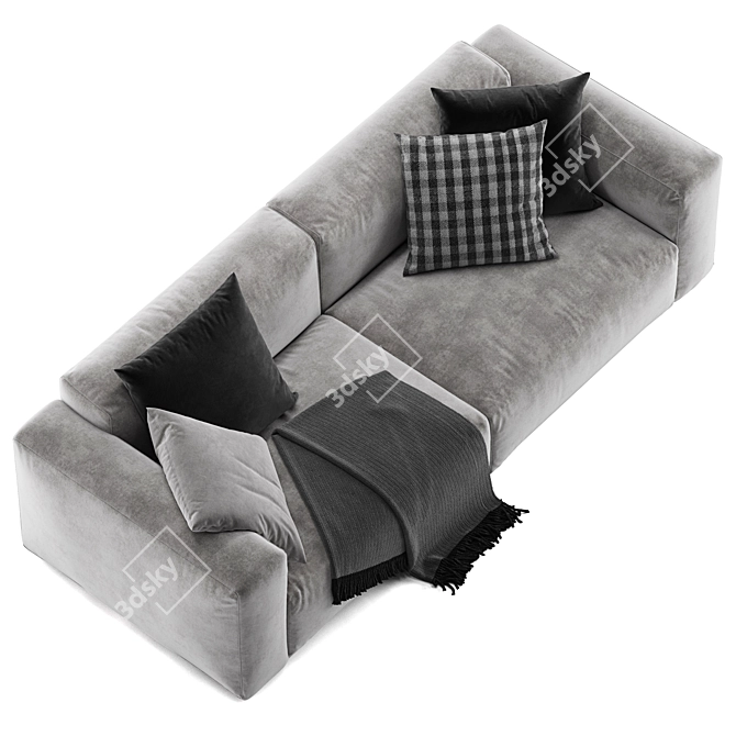 Bolton Sofa: Poliform Elegance 3D model image 3